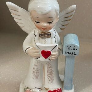 Vtg Napco 1950's Valentine’s Day Boy February Angel  C1918